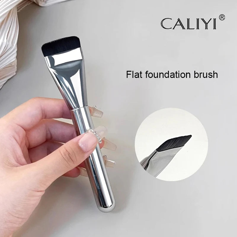 1/3 PCS Flat-head Foundation Brush Ultra-thin Brush Head Traceless Foundation Makeup Brush Cosmetic Tools