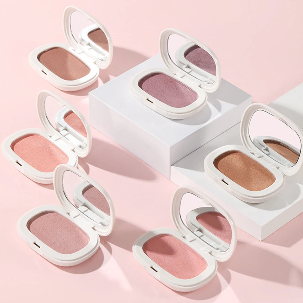 Single Color Blush Silky Texture High Color Rendering No Powder Feeling Low Saturation Long-lasting Natural Matte Blush Cream