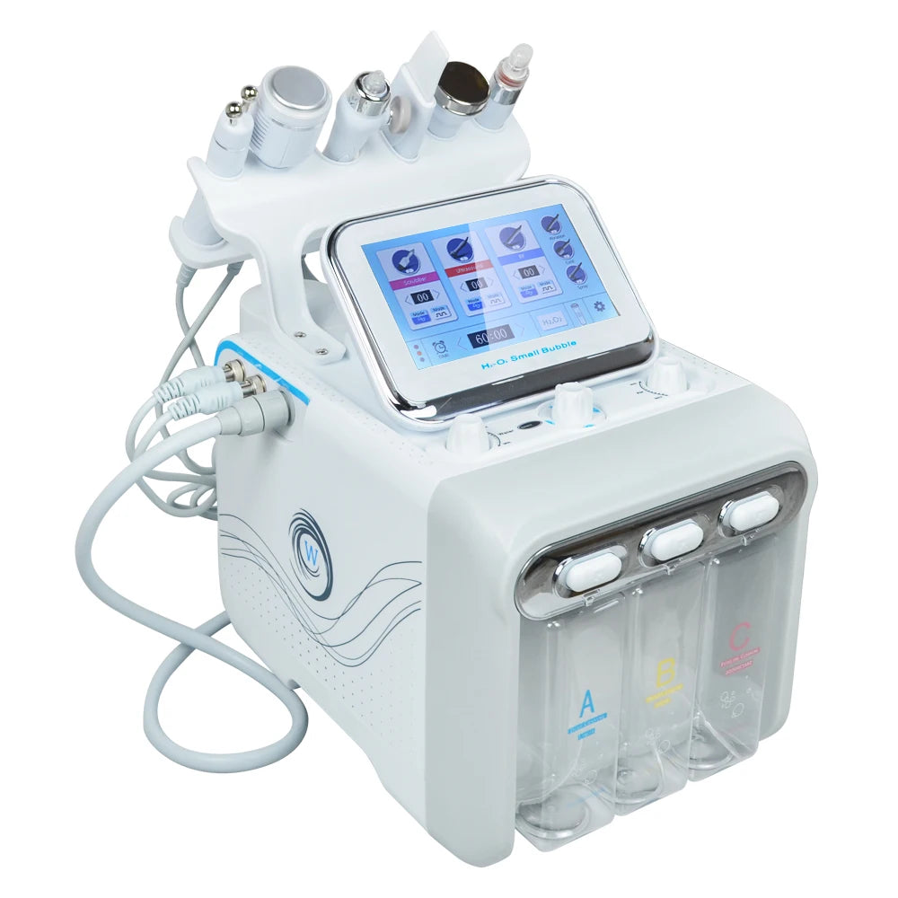 6 in 1 Hydro Microdermabrasion Aqua Peeling H2O2 Facial Machine Hydra Water  Dermabrasion Peel Oxygen Jet Beauty Equipment